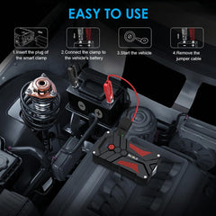 BIUBLE LED flashlight illuminated in SOS mode improving visibility and emergency signaling