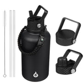 BJPKPK 64oz front view showing full bottle and finish benefit ergonomic grip