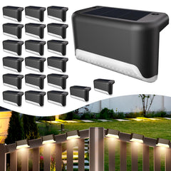 BKBB PPBB front packaging showing 20 solar deck lights and benefits