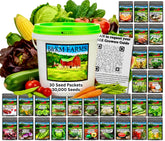 B&KM Farms seed kit front packaging showing variety and quantity benefits