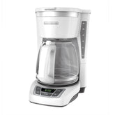 BLACK+DECKER front view of coffeemaker showing compact design and easy placement