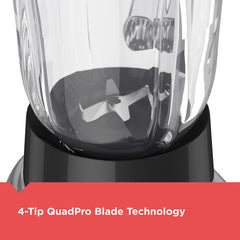 BLACK+DECKER blending frozen fruit and ice to show powerful crushing performance