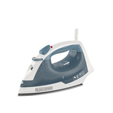 BLACK+DECKER front view showing TrueGlide soleplate and compact design for smooth ironing