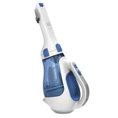 BLACK+DECKER flip-up brush cleaning upholstery, loosens embedded dust