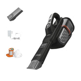 BLACK+DECKER dustbuster front view showing compact design and easy grip