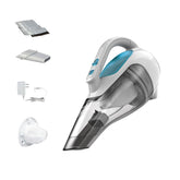BLACK+DECKER dustbuster front view showing compact design and powerful suction