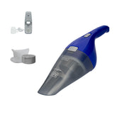 BLACK+DECKER front view of QuickClean handheld vacuum showing compact profile and controls