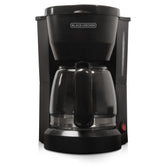BLACK+DECKER front view showing compact coffee maker and accessible controls for convenience
