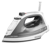 BLACK+DECKER front view of iron showing compact design and fast performance