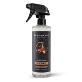 Blackline Reset front label showing teakwood fragrance and benefits