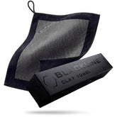 Blackline towel front packaging showing product and size with detailing benefit