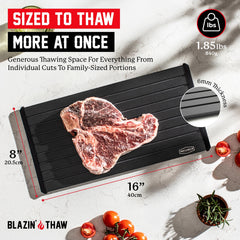 BLAZIN' THAW edge profile and grooves displaying efficient liquid drainage