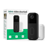 Blink front view showing doorbell face and camera, clear HD framing benefit