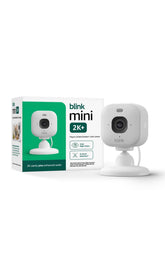 Blink Mini 2K+ front view showing compact design and crisp video benefit