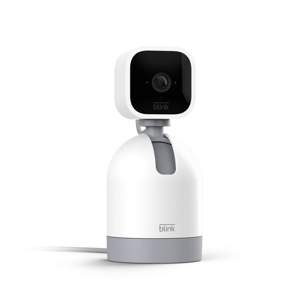 Blink Mini front view showing camera and mount, clear indoor monitoring