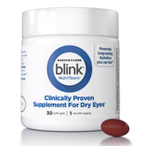 BLINK front packaging showing NutriTears softgels and benefits
