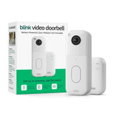 Blink doorbell front panel showing camera and button, clear identification benefit