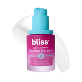 Bliss front packaging showing bottle and brand for radiant hydration