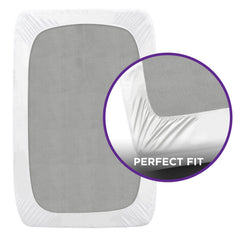 BLISSFORD close-up of deep elastic edge offering secure hold on mattress corners