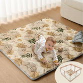 Blissful Diary front view showing tropical leaf design and cushioned surface for comfortable play