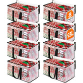 BlissTotes front view of 8-pack showing durable storage capacity and stackability