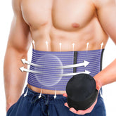 BLITZU front view of belt showing slim design and discrete fit benefit