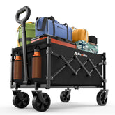 Blomoba front view of wagon showing roomy cargo area and stability