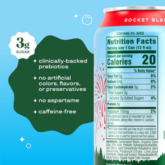 Bloom Nutrition 12-pack of Rocket Blast cans stacked for easy storage