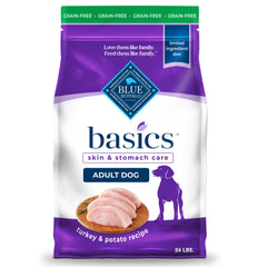 Blue Buffalo basics front packaging showing product benefits and size