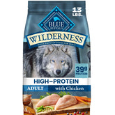 Blue Buffalo front packaging showing 13 lb bag and benefits