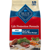 Blue Buffalo front packaging showing beef formula benefits