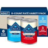 Blue Buffalo front packaging showing variety pack and benefits