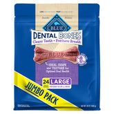 Blue Buffalo front packaging showing large dental bones and benefits
