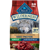 Blue Buffalo front package showing Rocky Mountain recipe benefits