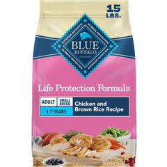 Blue Buffalo front packaging showing small-breed benefits and natural ingredients