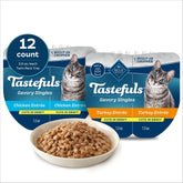 Blue Buffalo front tray showing variety pack and easy-serve benefits