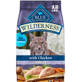 Blue Buffalo front packaging showing grain-free chicken benefits