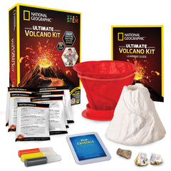 Blue Marble product packaging showing volcano kit contents and benefits