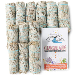 BLUE RIVER SAGE smudge stick in abalone shell demonstrating safe catch benefit