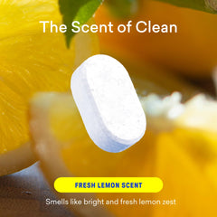 BLUELAND dissolving tablet in bottle demonstrating easy refill convenience and speed