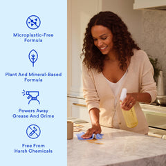 BLUELAND plastic-free tablet close-up highlighting compact storage and eco benefit