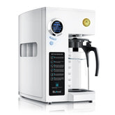 Bluevua front view of countertop RO system showing clean design and quick access
