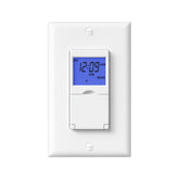 BN-LINK front view of timer switch showing clean in-wall appearance and easy control