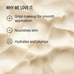 Bobbi Brown product in use applying primer for smoother foundation