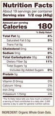 Bob's Red Mill open bag of rolled oats highlighting whole-grain flakes for cooking