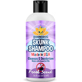 Bodhi Dog front label showing skunk shampoo benefits and scent