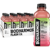 BODYARMOR Flash IV front packaging showing label and strawberry kiwi benefit