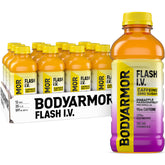 BODYARMOR front view of Pineapple Passionfruit 20 oz bottle showing branding and flavor benefits