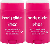 BodyGlide For Her front packaging showing stick and benefits