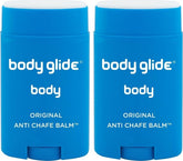 BodyGlide front packaging showing 1.5oz stick and 2-pack convenience